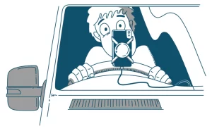 driver distraction - driving dor work policies