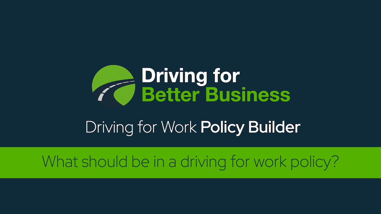 driving at work policy template - download a policy