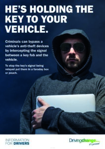 vehicle safety and security drivers poster - work related road risk
