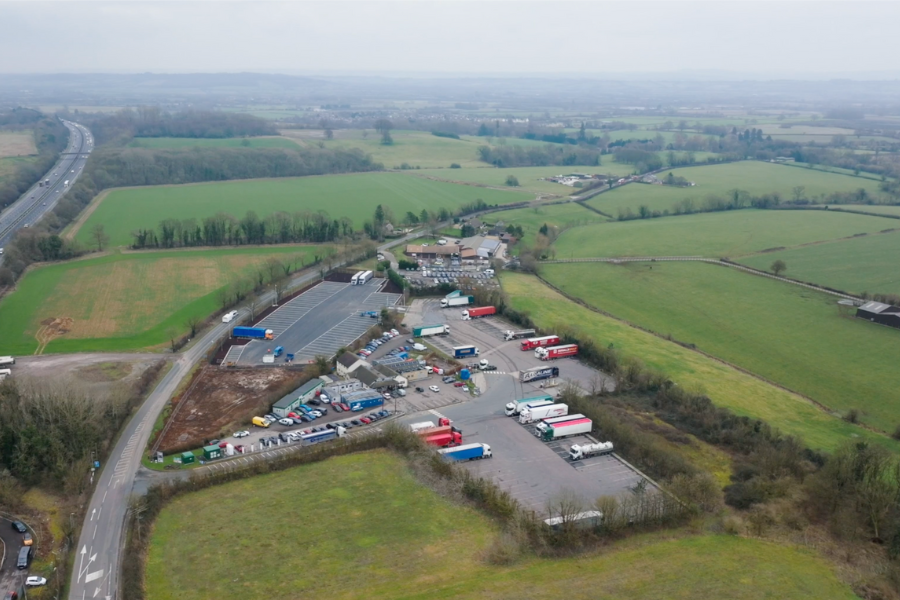 Lorry Park Improvement Fund - Cheltenham Lorry Park - aerial shot