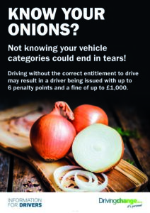 drivers poster - work related road risk